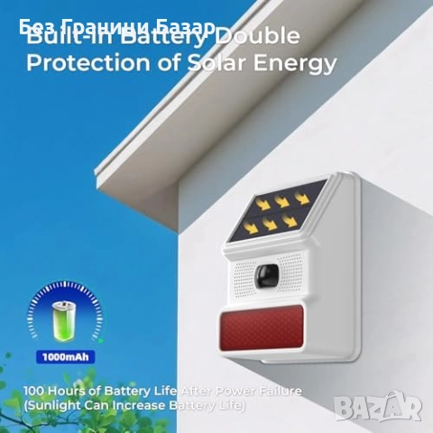 Нова Соларна аларма със светкавица и датчик за движение за двор градина, снимка 4 - Други стоки за дома - 51680789