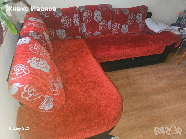 Продавам холов ъглов диван в добро състояние., снимка 2 - Други стоки за дома - 53348446