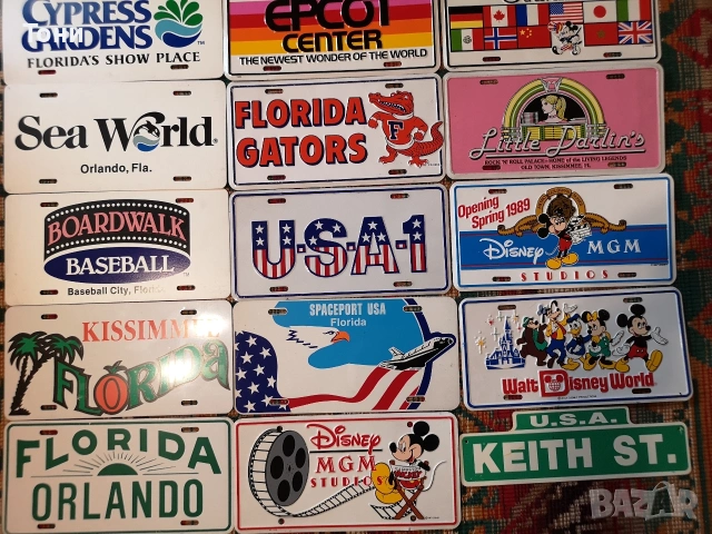 Регистрационни табели USA винтидж