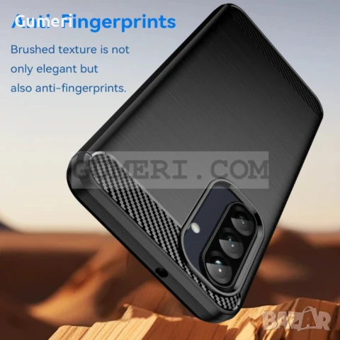 Samsung Galaxy A26 Противоударен Силиконов Гръб - Карбон, снимка 6 - Калъфи, кейсове - 50503640