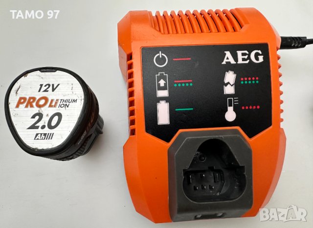 AEG BS 12 C - Акумулаторен витноверт 12V 2.0Ah , снимка 6 - Винтоверти - 43172444