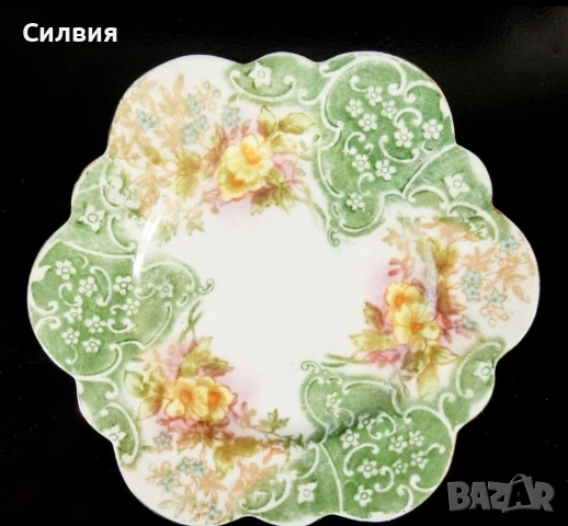 Чаша с чинийки, снимка 5 - Антикварни и старинни предмети - 53298565