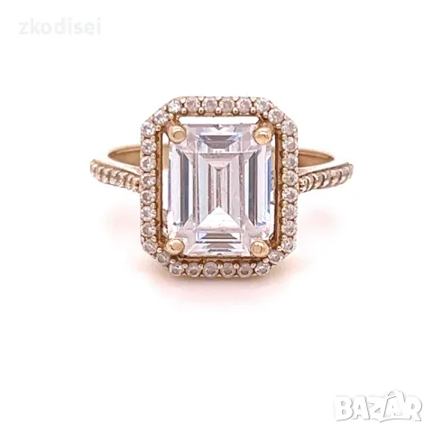 Златен дамски пръстен 3,32гр. 14кр.проба:585 размер:50 модел:29917-1