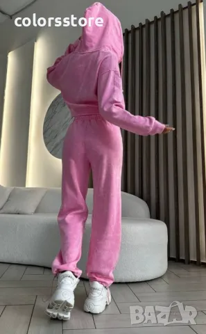 Дамски комплект с горнище с цип Pink, снимка 3 - Комплекти - 49155185