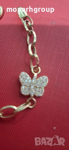 Златна гривна , снимка 2 - Гривни - 52356553