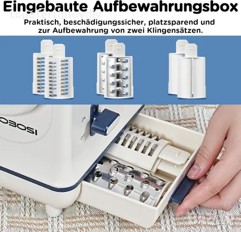 Електрическо ренде Aobosi Electric Vegetable Cutter,Гаранция, снимка 2 - Чопъри и пасатори - 47590037