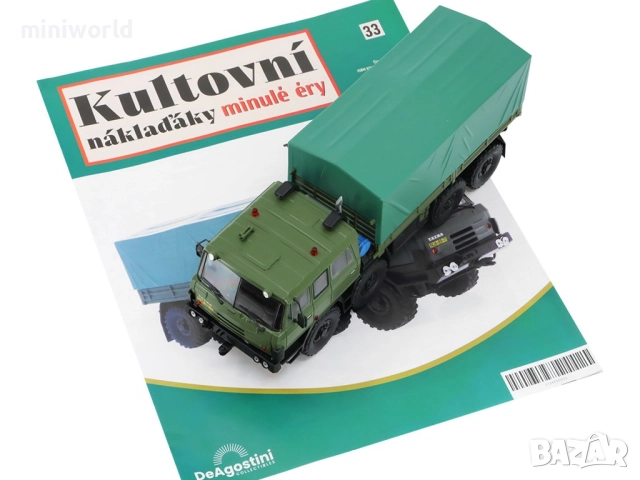 Tatra 815 VT 8x8 бордова с тента - мащаб 1:43 на DeAgostini моделът е нов в блистер, снимка 4 - Колекции - 52306219