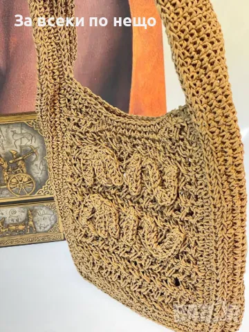 Miu Miu Дамска Бежова Плажна Чанта Миу Миу Код E40, снимка 2 - Чанти - 50214921