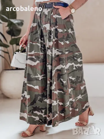 Дамска пола-панталон с колан FLOWES, 2цвята , снимка 9 - Панталони - 49611801