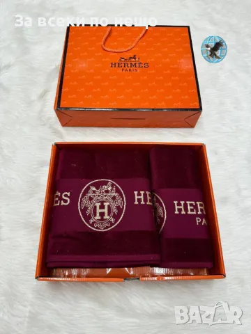 Louis Vuitton🔝Hermes Луксозни Хавлии - 2бр. в кутия - Налични Различни Цветове Код D2156, снимка 8 - Хавлиени кърпи - 49423583