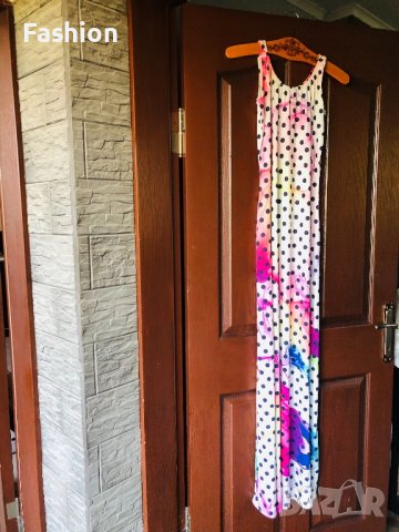 Шарена дълга рокля, снимка 3 - Рокли - 37484699