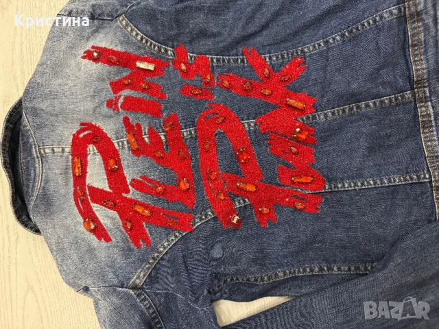 Дамско дънково яке, снимка 4 - Якета - 48092624