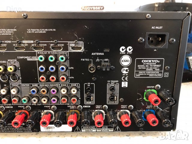 Onkyo TX-NR807, снимка 13 - Ресийвъри, усилватели, смесителни пултове - 38178270