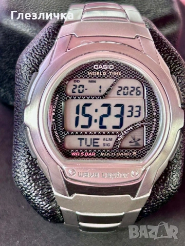 Оригинален часовник Casio Wave Ceptor., снимка 2 - Други ценни предмети - 53178411