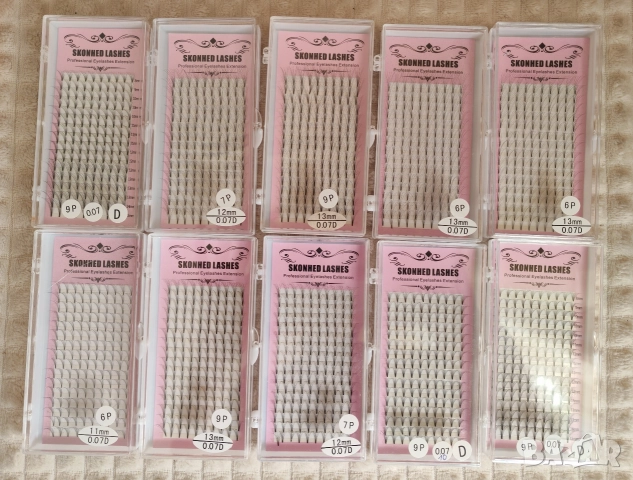 Мигли обемни готови снопчета / косъм в косъм