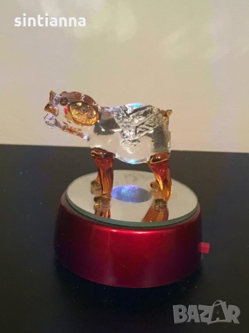 Светещо стъклено куче, снимка 4 - Декорация за дома - 27388345