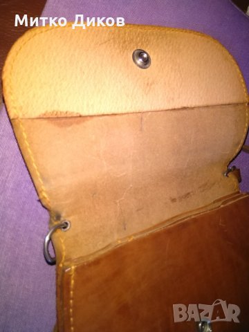Малка чанта естествена кожа за през рамо-18х13см става за голям мобилен, снимка 7 - Чанти - 28280690