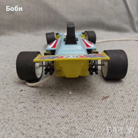 Стара Рядка Българска Соц Играчка Количка с Дистанционно Формула Вида Спорт, снимка 4 - Колекции - 49892869