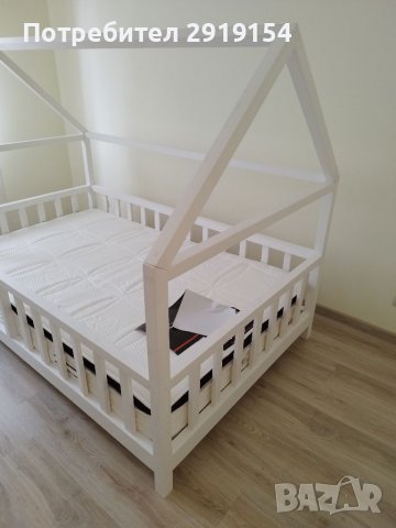 Детско легло тип къщичка, снимка 3 - Мебели за детската стая - 39081428