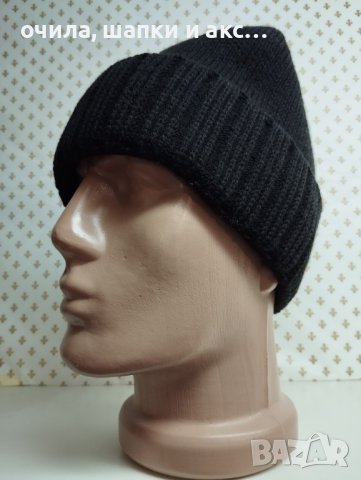 Мъжка шапка, плетена-64