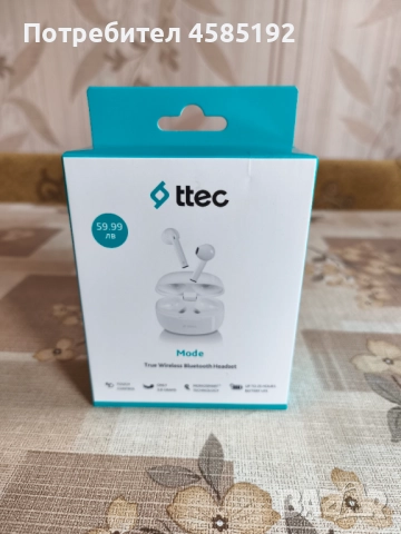 Чисто нови безжични слушалки tteck, снимка 2 - Безжични слушалки - 52026975
