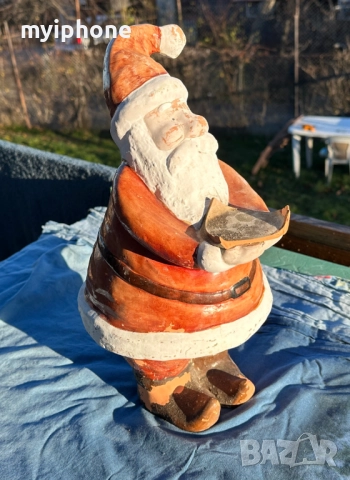 Керамична фигурка на Дядо Коледа , снимка 5 - Фигурки - 52740494