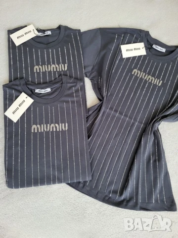 овърсайз тениска miu miu 