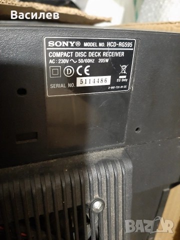 Глава Sony rg595 за части, снимка 5 - Аудиосистеми - 52693668