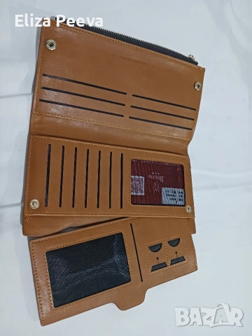 Портфейл от естествена кожа, снимка 7 - Портфейли, портмонета - 53229022
