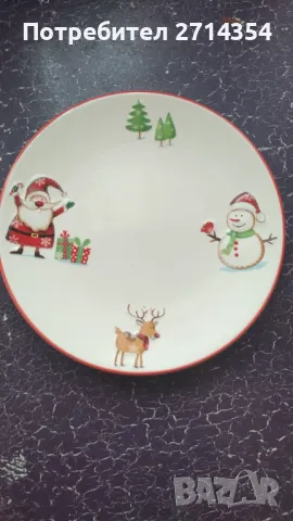 Новогодишни декорации и чиния , снимка 10 - Чинии - 48223030