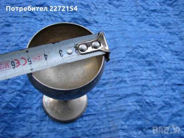 Посребрен поднос с 6 чаши, снимка 7 - Антикварни и старинни предмети - 28527014