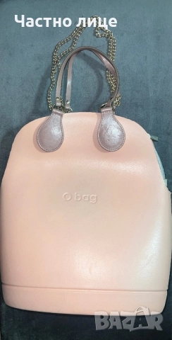  O bag оригинална чанта пудрено розово