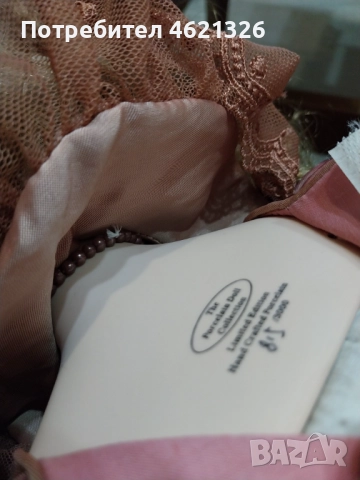 Колекционерска порцеланова кукла Стефани лимитирана серия, като нова, снимка 11 - Декорация за дома - 52044315