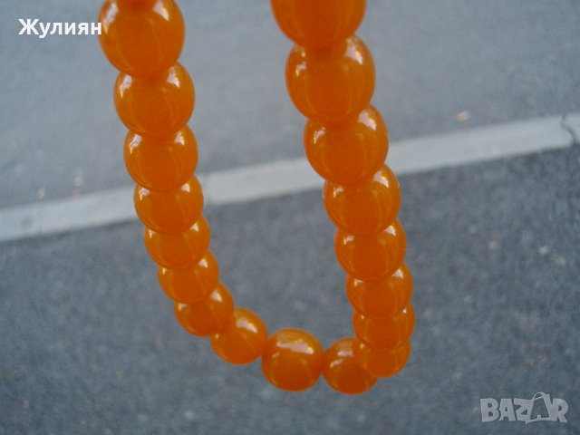 СТАР ГЕРДАН КОЛИЕ БАЛТИЙСКИ КЕХЛИБАР, снимка 8 - Антикварни и старинни предмети - 39222885