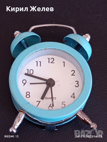 Красив малък будилник кварц за КОЛЕКЦИЯ ДЕКОРАЦИЯ 50598, снимка 3 - Декорация за дома - 51759189