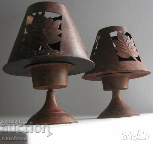 Стари свещници различни: метални свещници, свещник, метал, елха за стена, снимка 2 - Декорация за дома - 28873263