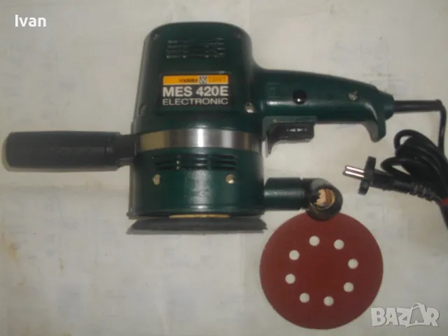 Оригинален немски 2004г. КРЪГЪЛ ЕКСЦЕНТЪР ВИБРОШЛАЙФ 420 вата Професионален MEISTER CRAFT ОТЛИЧЕН
