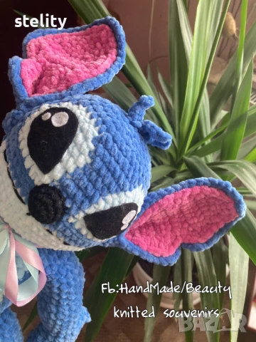 Плюшен плетен стич, снимка 2 - Плюшени играчки - 51124303