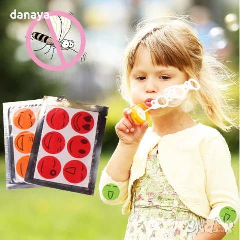 5961 Репелентни лепенки против комари и насекоми, 6 броя