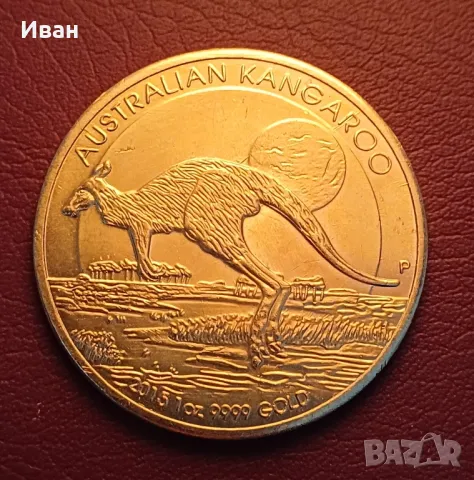 Монета 1 златна унция Австралийско кенгуру- Реплика. , снимка 2 - Нумизматика и бонистика - 49021986