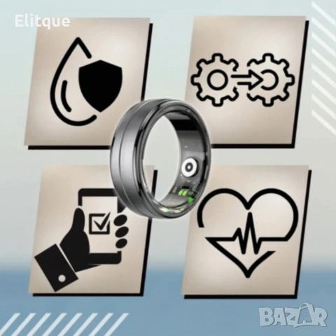 Smart пръстен–интелигентен тракер за здраве и активност в стилна форма, снимка 5 - Пръстени - 53557135