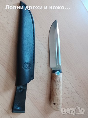 Ловен нож АиР Златоуст Селигер,карелска бреза , снимка 2 - Ножове - 40241634