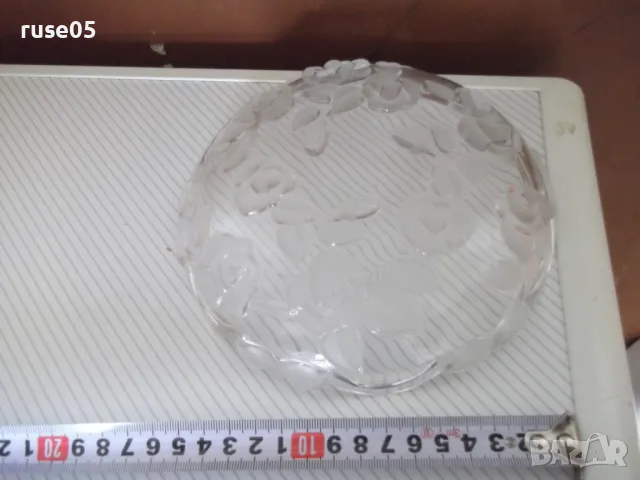 Чиния стъклена с флорални мотиви за ядки , плодове и други, снимка 5 - Части - 49036329