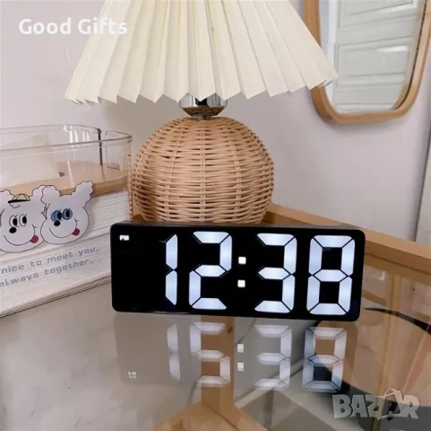 Smart LED Дигитален часовник с големи цифри GH0712l, снимка 5 - Други стоки за дома - 50240481