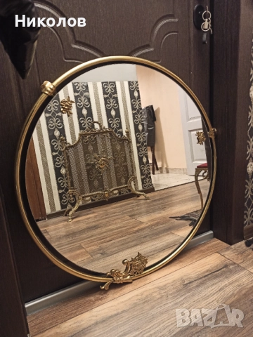 Огледало Art Deco, месинг, снимка 6 - Антикварни и старинни предмети - 52787538