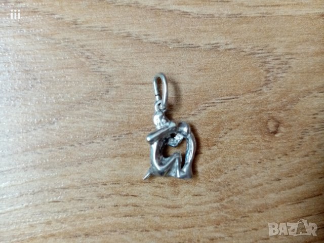 Сребърни бижута - висулка Водолей, снимка 3 - Други - 28734612