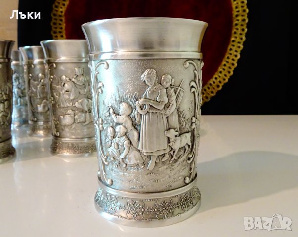 Калаена чаша 300 мл.,халба,уникални селски картини. , снимка 12 - Антикварни и старинни предмети - 37417805