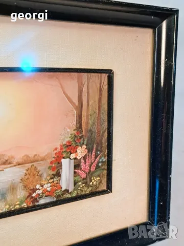 Стара мини картина 19/5, снимка 2 - Картини - 49267561