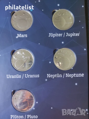 Турция 2023 - Комплектен сет от 10 монети по 1 куруш - Слънчева система , снимка 4 - Нумизматика и бонистика - 51331799