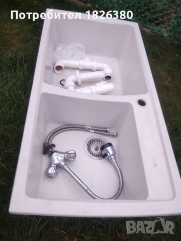 Кухненска мивка с две корита , снимка 2 - Мивки - 51684088